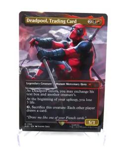 Deadpool Trading Card NM / M Secret Lair Borderless NON FOIL - Image 1