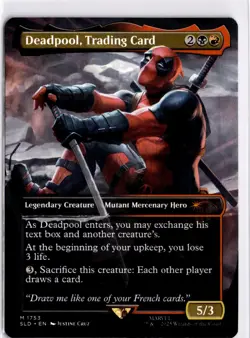 MTG Secret Lair Deadpool Non-Foil Deadpool, Trading Card 1753 SLD M NM Scan Magi - Image 1