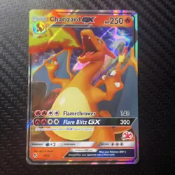 Charizard GX 9/68 NM Holo Rare Full Art Hidden Fates Pokemon Card English TCG - Image 1