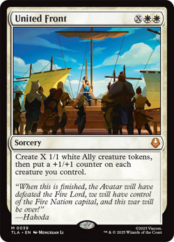 United Front #39 Near Mint Avatar: The Last Airbender TLA Magic MTG - Image 1