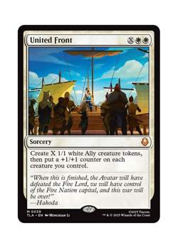 Magic the Gathering MTG TLA United Front 39 Regular Near Mint - Image 1
