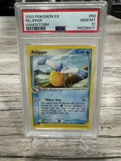 PSA 10 - 2003 EX Sandstorm Pelipper 50/100 Pokemon Card Gem Mint Low Pop - Image 1