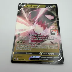 Regidrago V 135/195 Pokemon Play! Prize Pack Series 3 Stamped Promo Card NM - Image 2