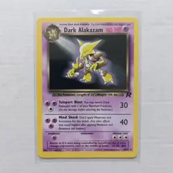 Dark Alakazam 18/82 Team Rocket Set Pokemon Card Non Holo Rare TCG - Image 1