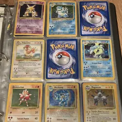 Vintage Pokemon Card Collection Binder 250+ Cards - Blastoise, Dragonite WOTC - Image 4