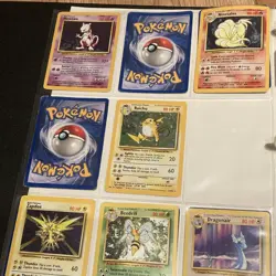 Vintage Pokemon Card Collection Binder 250+ Cards - Blastoise, Dragonite WOTC - Image 5