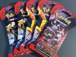 Pokemon TCG Destined Rivals Sleeved Booster Packs Lot of 5 - Factory Sealed - Image 1