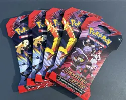 Pokemon TCG Destined Rivals Sleeved Booster Packs Lot of 5 - Factory Sealed - Image 2