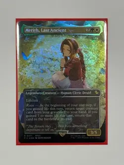 Aerith, Last Ancient (Borderless) (Chocobo Track Foil) Commander: Final Fantasy - Image 1