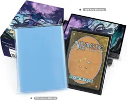 100 MTG Card Sleeves with 100 Inner Sleeve, Textured Back Art Eldrazi - Image 4