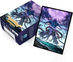 100 MTG Card Sleeves with 100 Inner Sleeve, Textured Back Art Eldrazi - Image 5