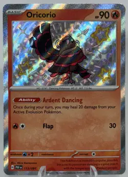 Pokemon TCG Oricorio 113/091 S&V Paldean Fates SHINY Ultra Rare 2024 [NM] - Image 1