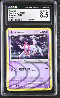 CGC 8.5 Arceus 2009 Arceus AR7 Holo Pokemon Card - Image 1