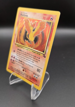 Moltres Fossil Holo Unlimited Holo Rare 12/62 Pokemon TCG Moderately Played - Image 3