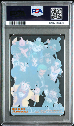 PSA 10 Morinaga Wafer Card Dragon Ball & One Piece Special Combo Goku Luffy Nami - Image 3