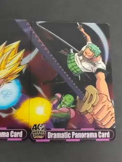 DRAGON BALL X ONE PIECE MORINAGA WAFER CARDS VEGETA Zoro 18 Piccolo eb160 - Image 4