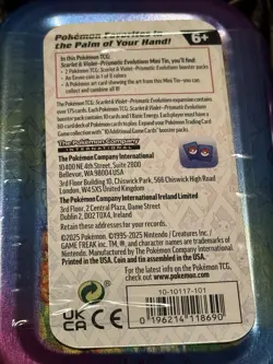7 Pokemon TCG: Scarlet & Violet Prismatic Evolutions Mini Tins - Factory Sealed - Image 3