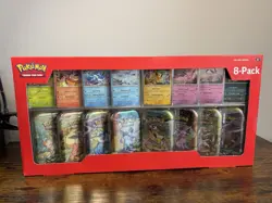 Pokemon TCG Prismatic Evolutions Costco 8 Mini-Tin Bundle Factory Sealed - Image 1