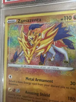 2020 Pokemon SWSH Zamazenta Vivid Voltage - PSA 9 MINT - #102 Genuine - Image 2