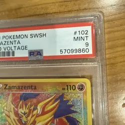 2020 Pokemon SWSH Zamazenta Vivid Voltage - PSA 9 MINT - #102 Genuine - Image 4
