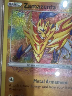 2020 Pokemon SWSH Zamazenta Vivid Voltage - PSA 9 MINT - #102 Genuine - Image 2