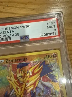 2020 Pokemon SWSH Zamazenta Vivid Voltage - PSA 9 MINT - #102 Genuine - Image 5