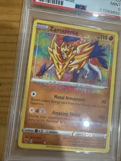2020 Pokemon SWSH Zamazenta Vivid Voltage - PSA 9 MINT - #102 Genuine - Image 2