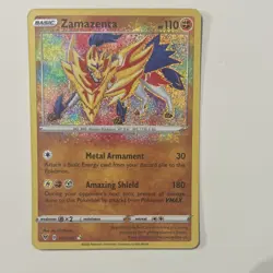 Pokemon Zamazenta 102/185 Swsh04: Vivid Voltage Holo Amazing Rare 110 HP Basic - Image 1