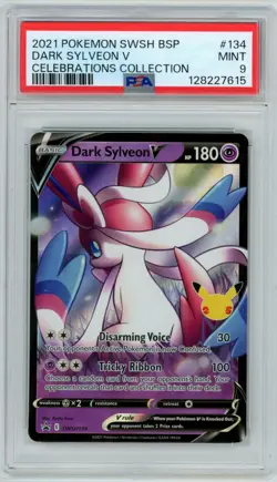 PSA 9 Dark Sylveon V 134 Celebrations Collection Swsh Black Star Promo Pokemon - Image 1