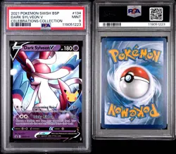 PSA 9 MINT Dark Sylveon V Celebrations Collection Holo Pokemon SWSH134 - Image 1
