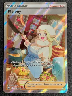 Melony GG64/GG70 Crown Zenith Trainer Pokemon Card NM - Image 1