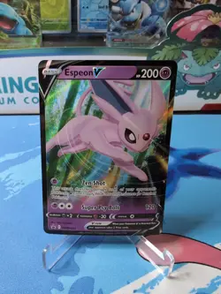 Espeon V - SWSH201 - Pokemon Sword & Shield Promo Ultra Rare Holo Card NM - Image 1