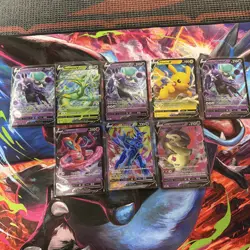 Lot of 8 Pokemon Cards V Style Full Art TCG All Used And Some Multiples - Image 1