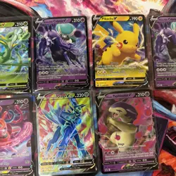 Lot of 8 Pokemon Cards V Style Full Art TCG All Used And Some Multiples - Image 3