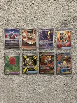 Pokemon Mega Evolution Phantasmal Flames Lot Of 8 Ex / IR / Full Art Cards NM - Image 1
