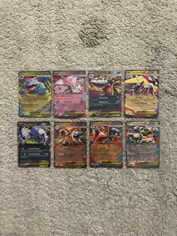 Pokemon Mega Evolution Phantasmal Flames Lot Of 8 Ex Holo Full Art Cards NM - Image 1