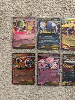 Pokemon Mega Evolution Phantasmal Flames Lot Of 8 Ex Holo Full Art Cards NM - Image 2