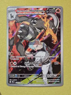 Team Rocket's Houndoom Illustration Rare 191/182 Pokemon Destined Rivals NM/M - Image 1