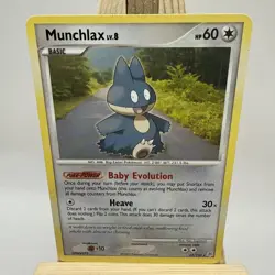 Munchlax 33/130 Non-Holo Rare Diamond Pearl Base Set Pokemon TCG LP - Image 1