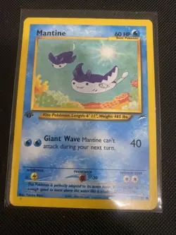 Pokemon 1st Edition Neo Destiny Mantine Common (74/105) - Image 1
