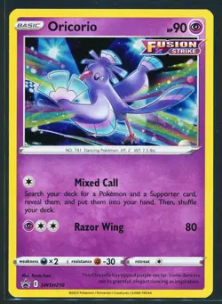 Oricorio Holo SWSH210 Black Star Promo Pokemon 2022 Sword & Shield - LP - Image 1