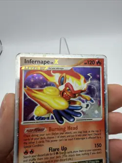 Pokemon TCG Infernape LV.X Holo Rare 121/130 Diamond and Pearl MP - Image 2