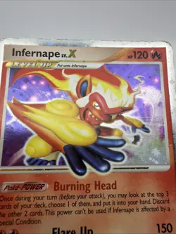 Pokemon TCG Infernape LV.X Holo Rare 121/130 Diamond and Pearl MP - Image 5