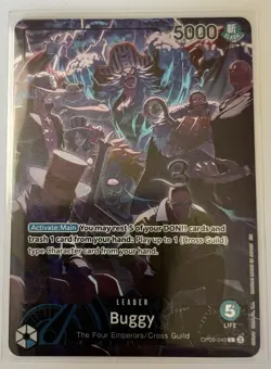 One Piece TCG - Buggy - OP09-042 English Ver. 2nd Anniversary Set - Leader Promo - Image 1