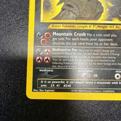 2002 Pokemon Neo Destiny Shinning Tyranitar #113 Light Play JY - Image 5