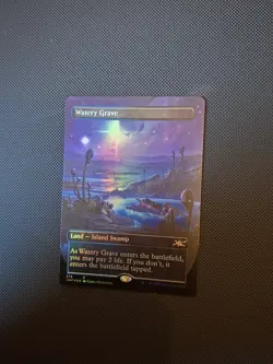 MTG Watery Grave Foil Borderless Card Unfinity UNF Magic the Gathering NM 278 - Image 1