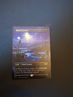 MTG Watery Grave Foil Borderless Card Unfinity UNF Magic the Gathering NM 278 - Image 2