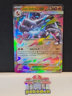 Mega Charizard X EX 013/094 - Double Rare - Phantasmal Flames - Pokemon TCG MT - Image 1