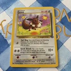 Eevee 51/64 Jungle Set Unlimited 1999 Pokemon Card - - Image 1