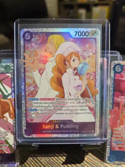 One Piece TCG English Sanji and Pudding EB02-035 SR NM-Mint - Image 1